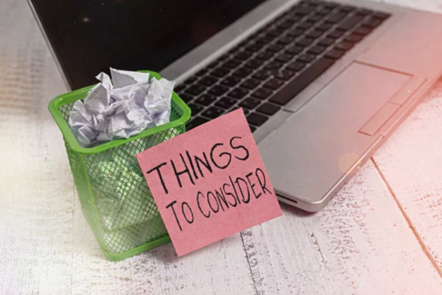 Things to consider - waste management planning